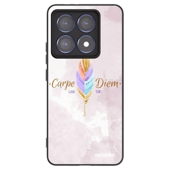 Picasee Xiaomi 14T Pro Hülle - Schwarzes Silikon - Genieße den Tag