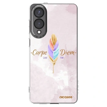 Picasee Samsung Galaxy S25 Edge 5G Hülle - Transparentes Silikon - Genieße den Tag