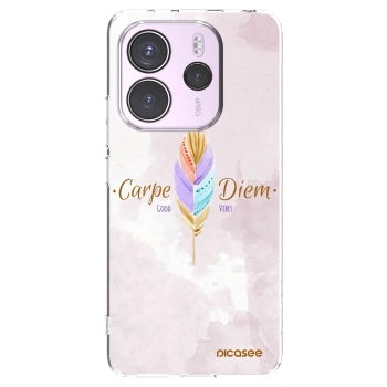 Picasee Xiaomi Redmi Note 14 4G Hülle - Transparentes Silikon - Genieße den Tag