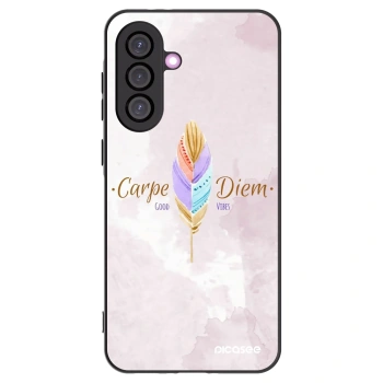 Picasee Samsung Galaxy A56 5G A566B Hülle - Schwarzes Silikon - Genieße den Tag