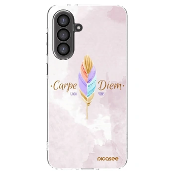 Picasee Samsung Galaxy A36 5G Hülle - Transparentes Silikon - Genieße den Tag