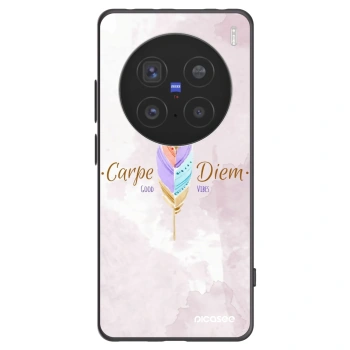 Picasee Vivo X200 Pro Hülle - Schwarzes Silikon - Genieße den Tag