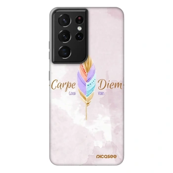 Picasee Fashion Case für Samsung Galaxy S21 Ultra 5G G998B - Genieße den Tag
