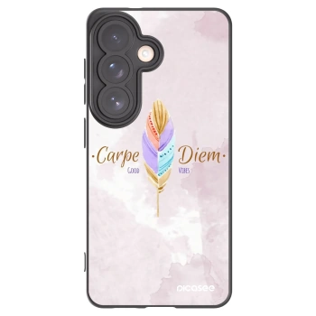 Picasee Samsung Galaxy S26 Hülle - Schwarzes Silikon - Genieße den Tag