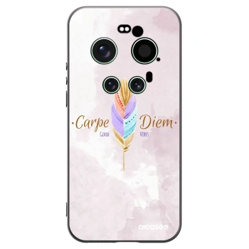 Picasee Xiaomi 17 Ultra Hülle - Schwarzes Silikon - Genieße den Tag