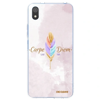 Picasee Xiaomi Redmi 7A Hülle - Transparentes Silikon - Genieße den Tag
