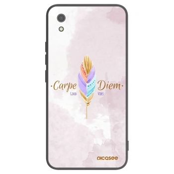 Picasee Xiaomi Redmi 7A Hülle - Schwarzes Silikon - Genieße den Tag