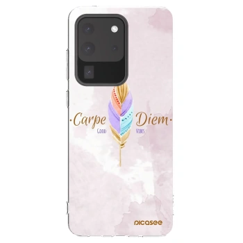 Picasee Samsung Galaxy S20 Ultra 5G G988F Hülle - Transparentes Silikon - Genieße den Tag