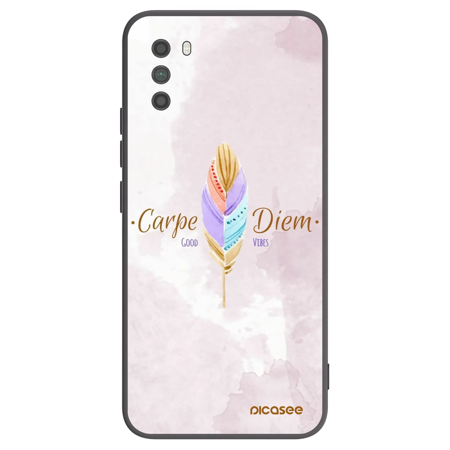 Picasee Xiaomi Poco M3 Hülle - Schwarzes Silikon - Genieße den Tag