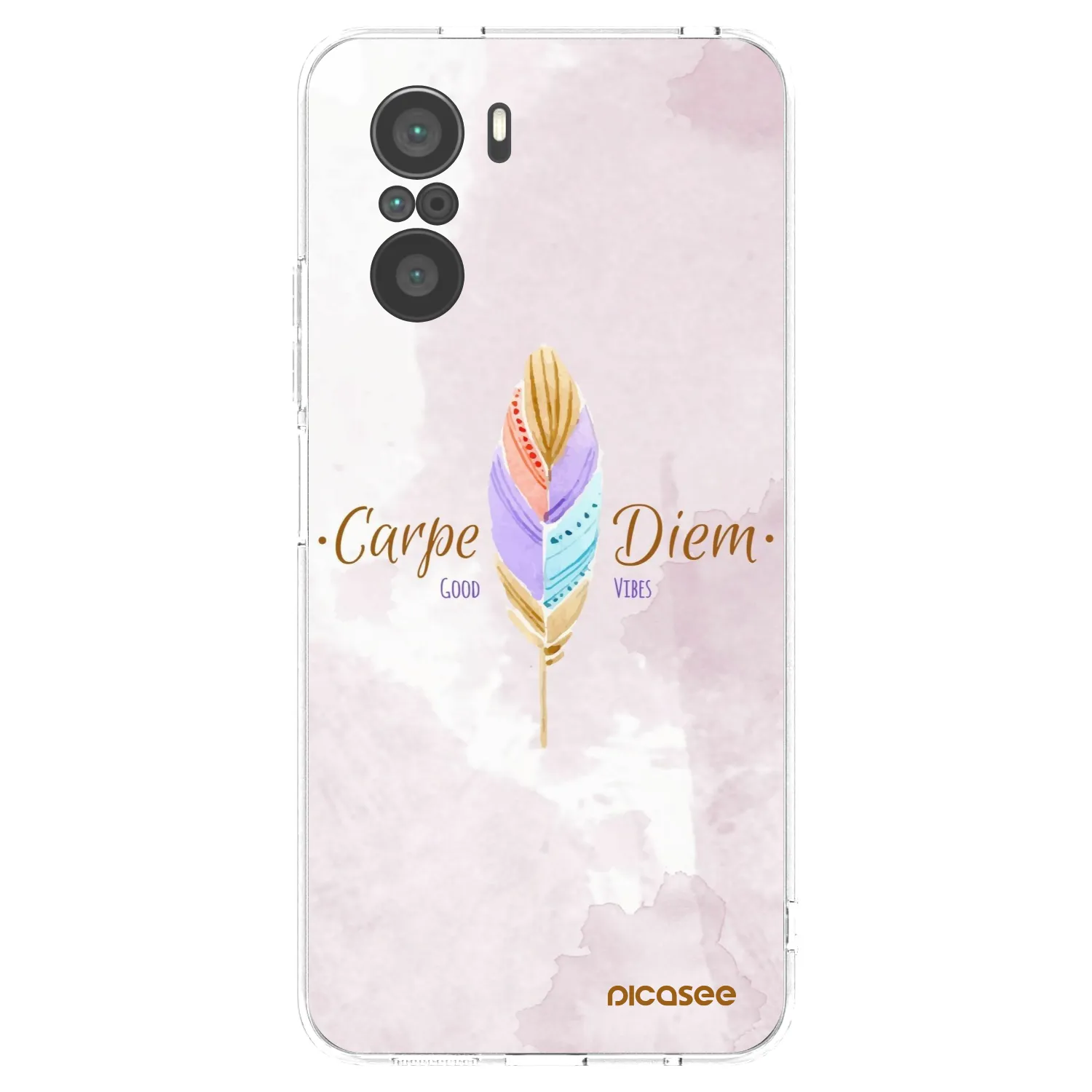 Picasee Xiaomi Poco F3 Hülle - Transparentes Silikon - Genieße den Tag