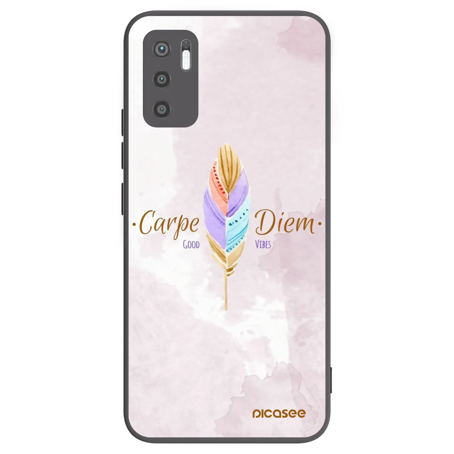 Picasee Xiaomi Redmi Note 10 5G Hülle - Schwarzes Silikon - Genieße den Tag