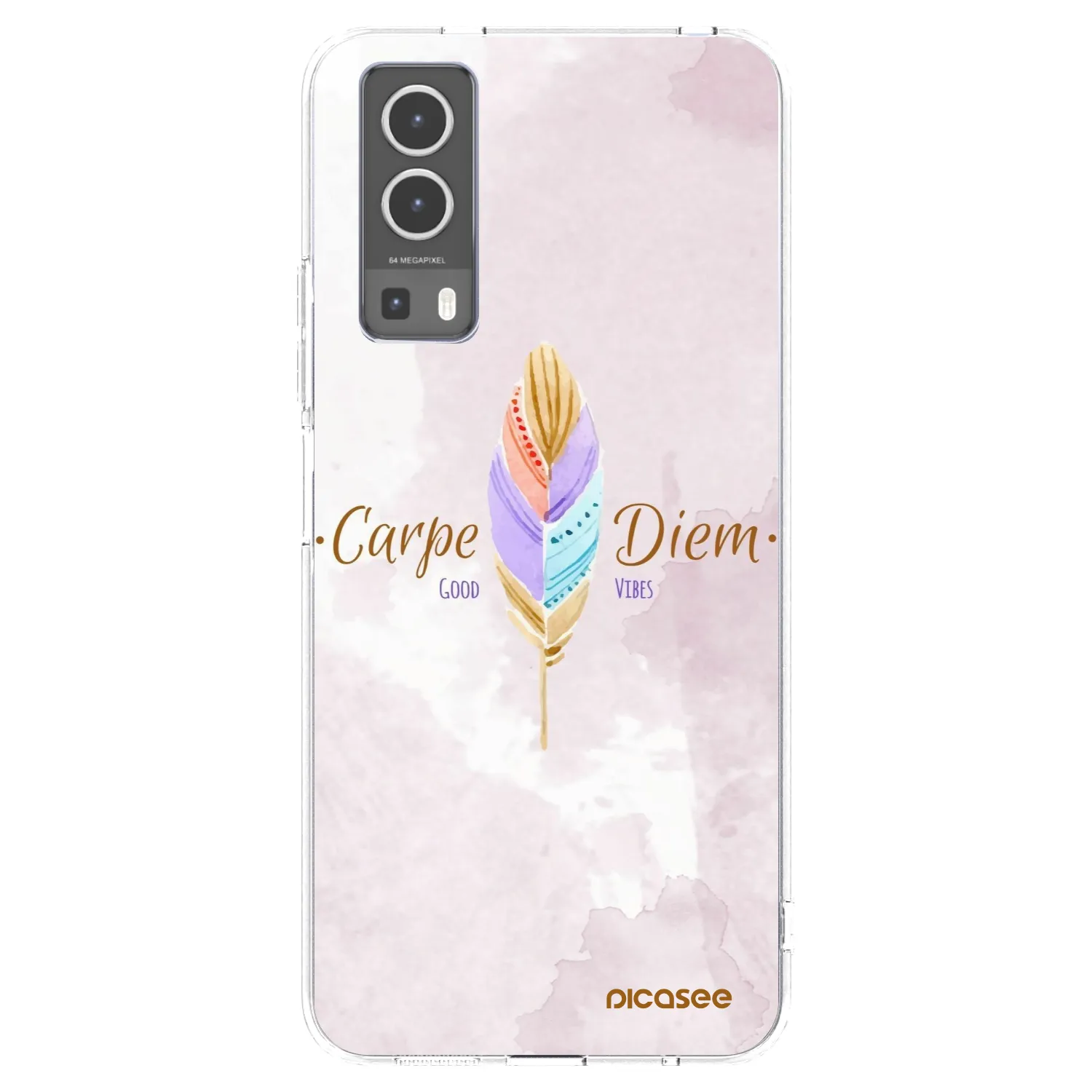 Picasee Vivo Y72 5G Hülle - Transparentes Silikon - Genieße den Tag