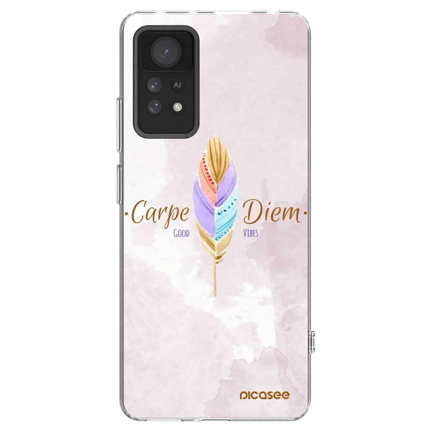 Picasee Xiaomi Redmi Note 11 Pro Hülle - Transparentes Silikon - Genieße den Tag