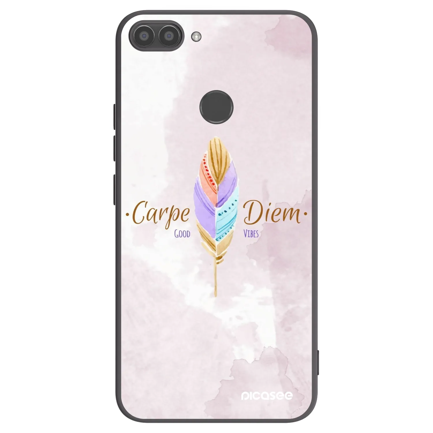 Picasee Huawei P Smart Hülle - Schwarzes Silikon - Genieße den Tag