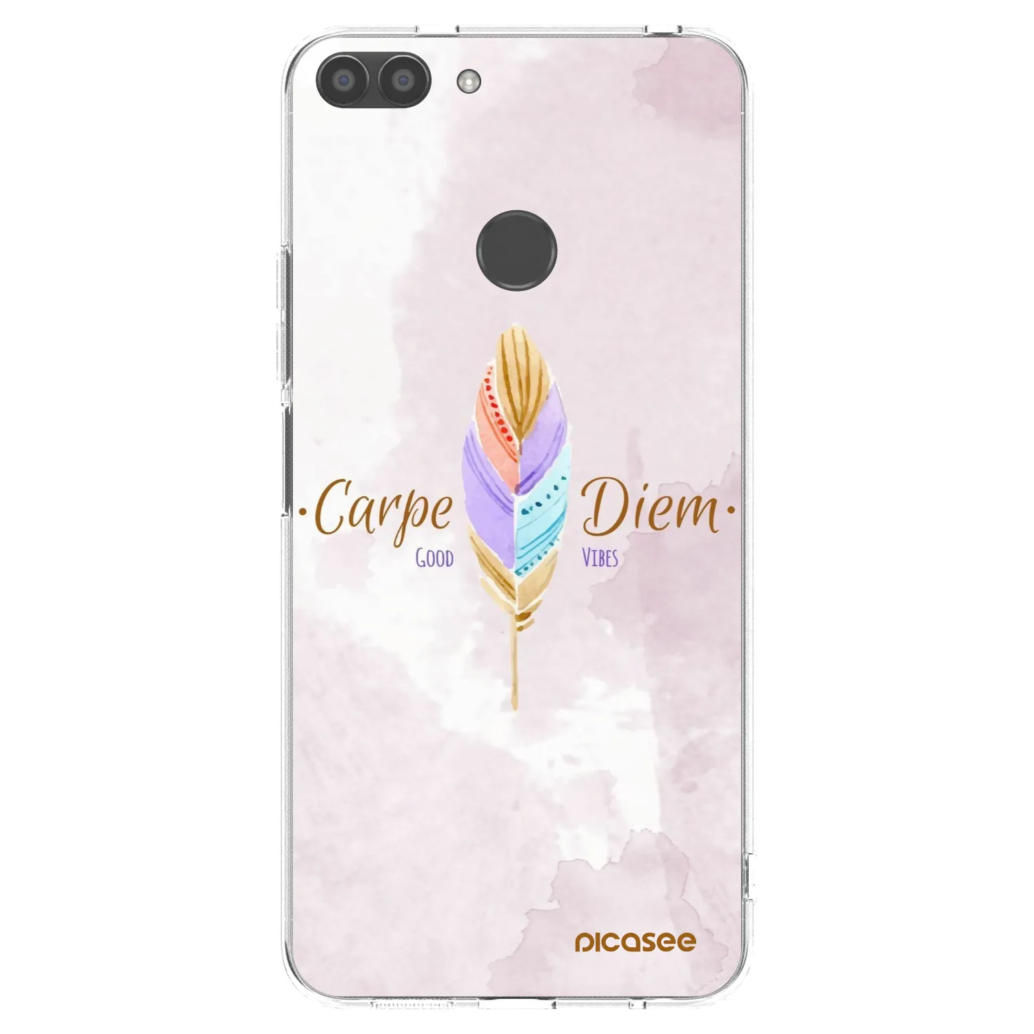 Picasee Huawei P Smart Hülle - Transparentes Silikon - Genieße den Tag