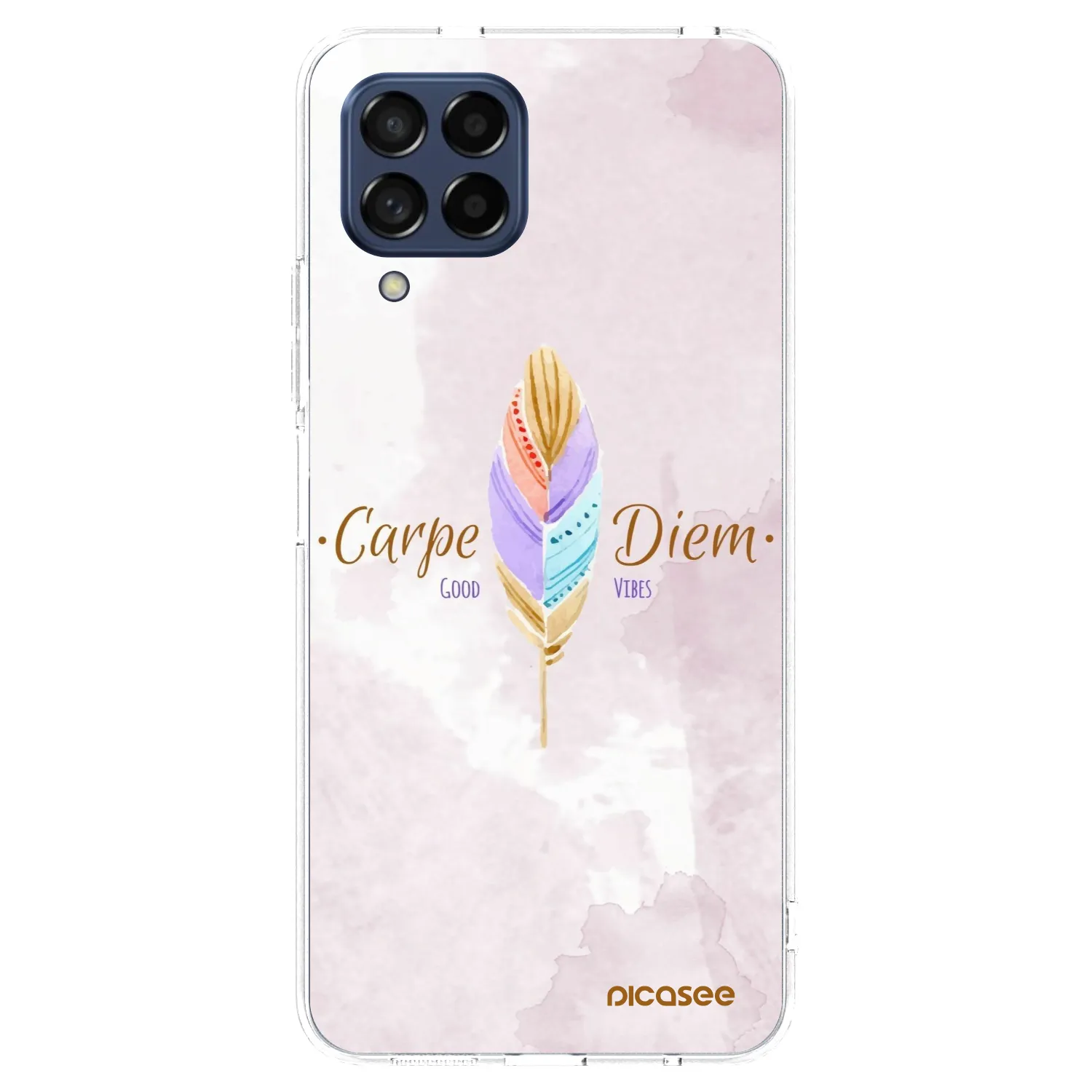 Picasee Samsung Galaxy M53 5G Hülle - Transparentes Silikon - Genieße den Tag