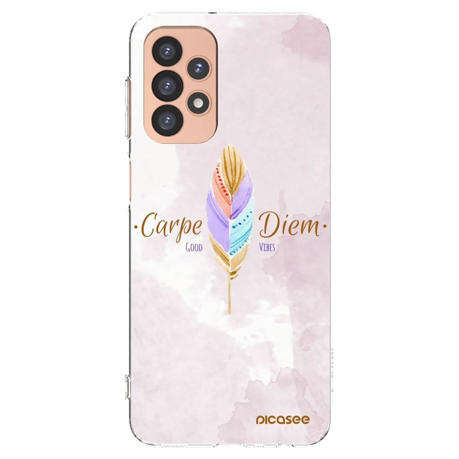 Picasee Samsung Galaxy A23 A236B 5G Hülle - Transparentes Silikon - Genieße den Tag