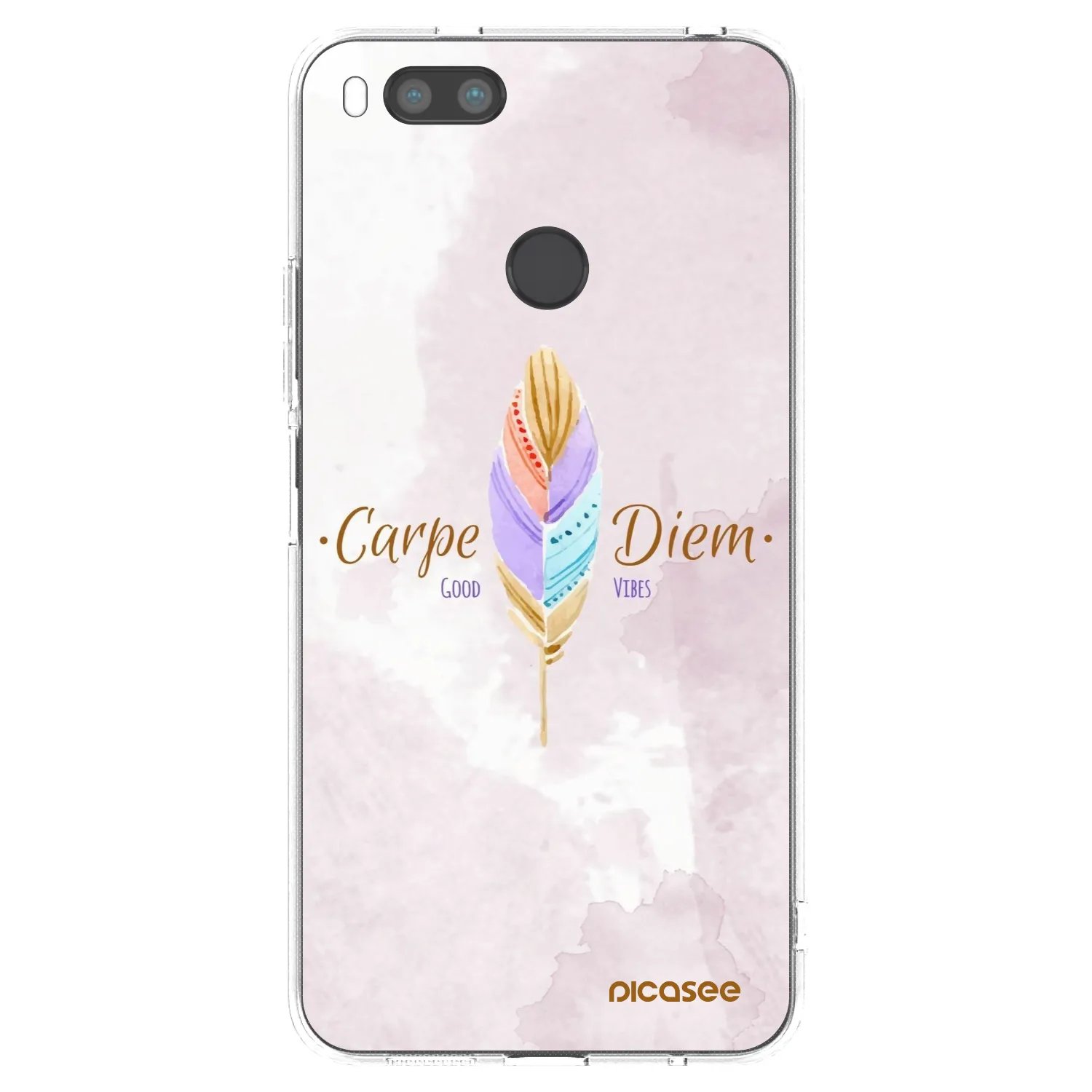 Picasee Xiaomi Redmi A1 Hülle - Transparentes Silikon - Genieße den Tag