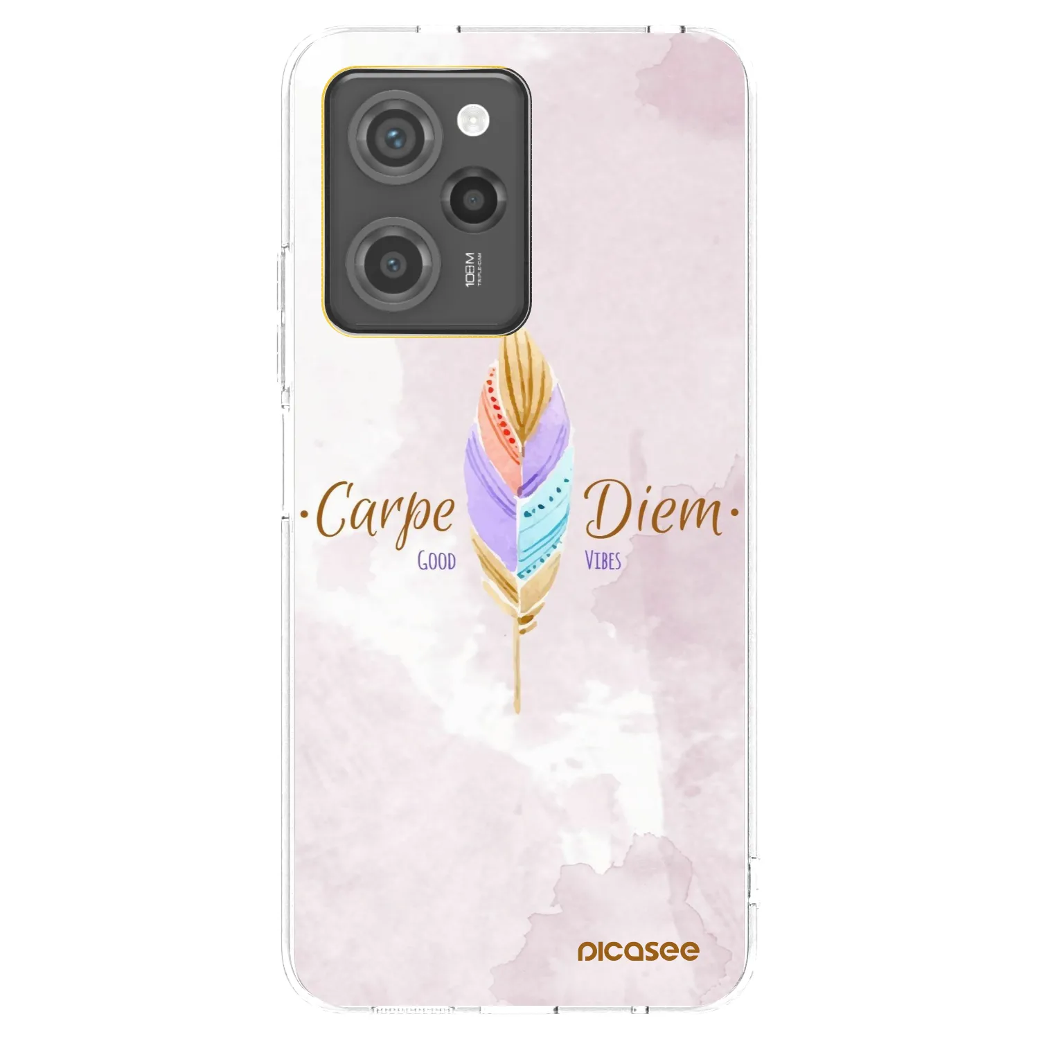 Picasee Xiaomi Poco X5 Pro Hülle - Transparentes Silikon - Genieße den Tag