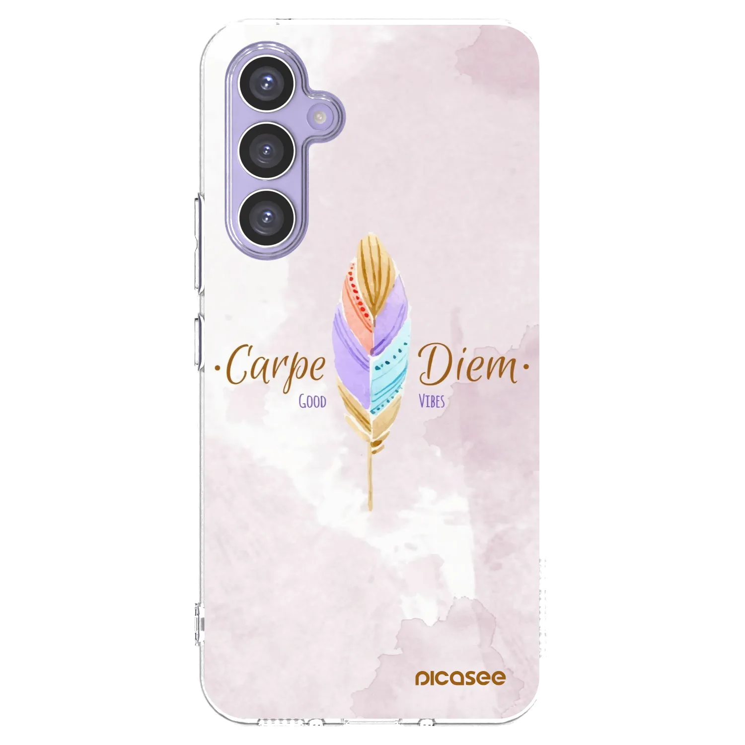 Picasee Samsung Galaxy A54 5G A546B Hülle - Transparentes Silikon - Genieße den Tag