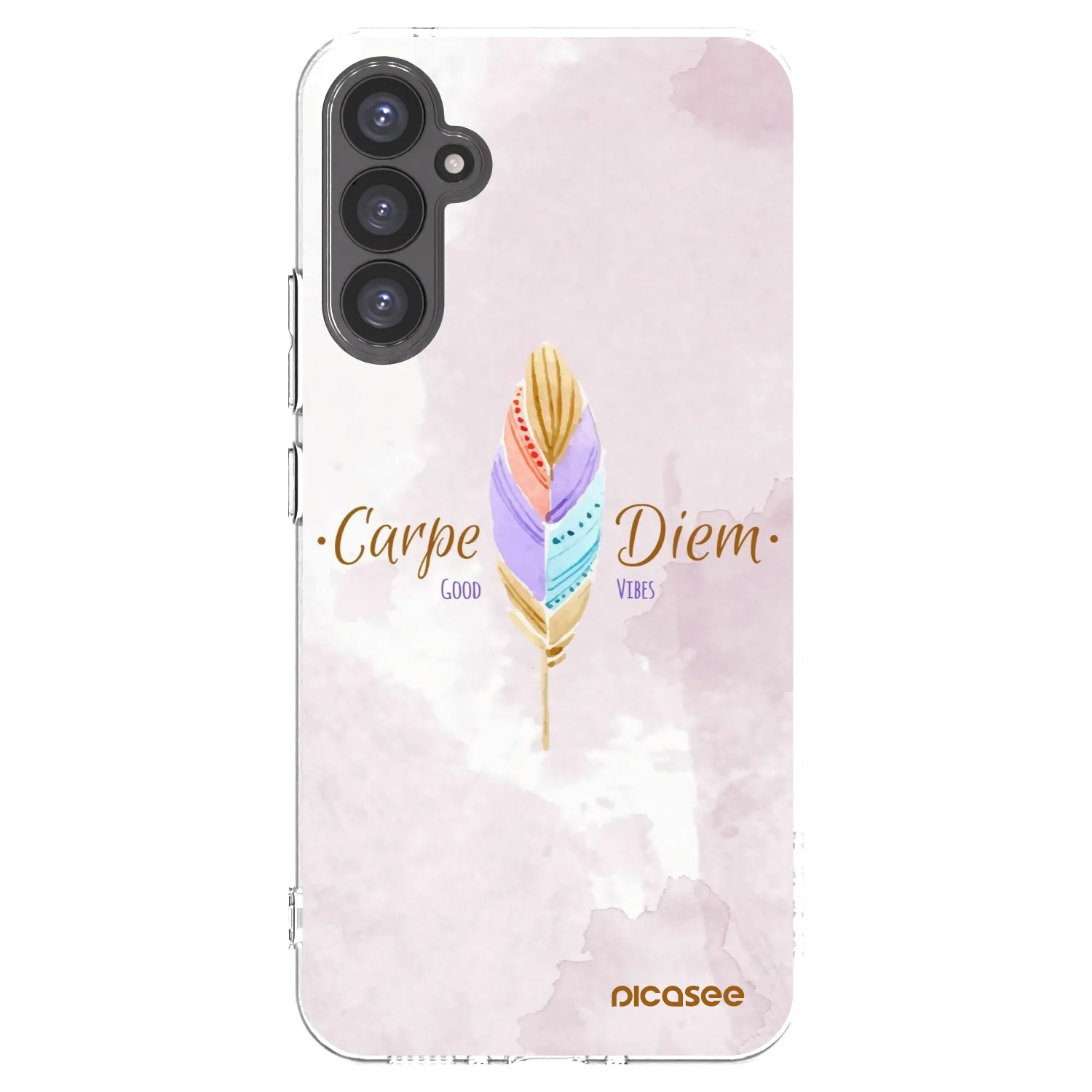 Picasee Samsung Galaxy A34 5G A346B Hülle - Transparentes Silikon - Genieße den Tag