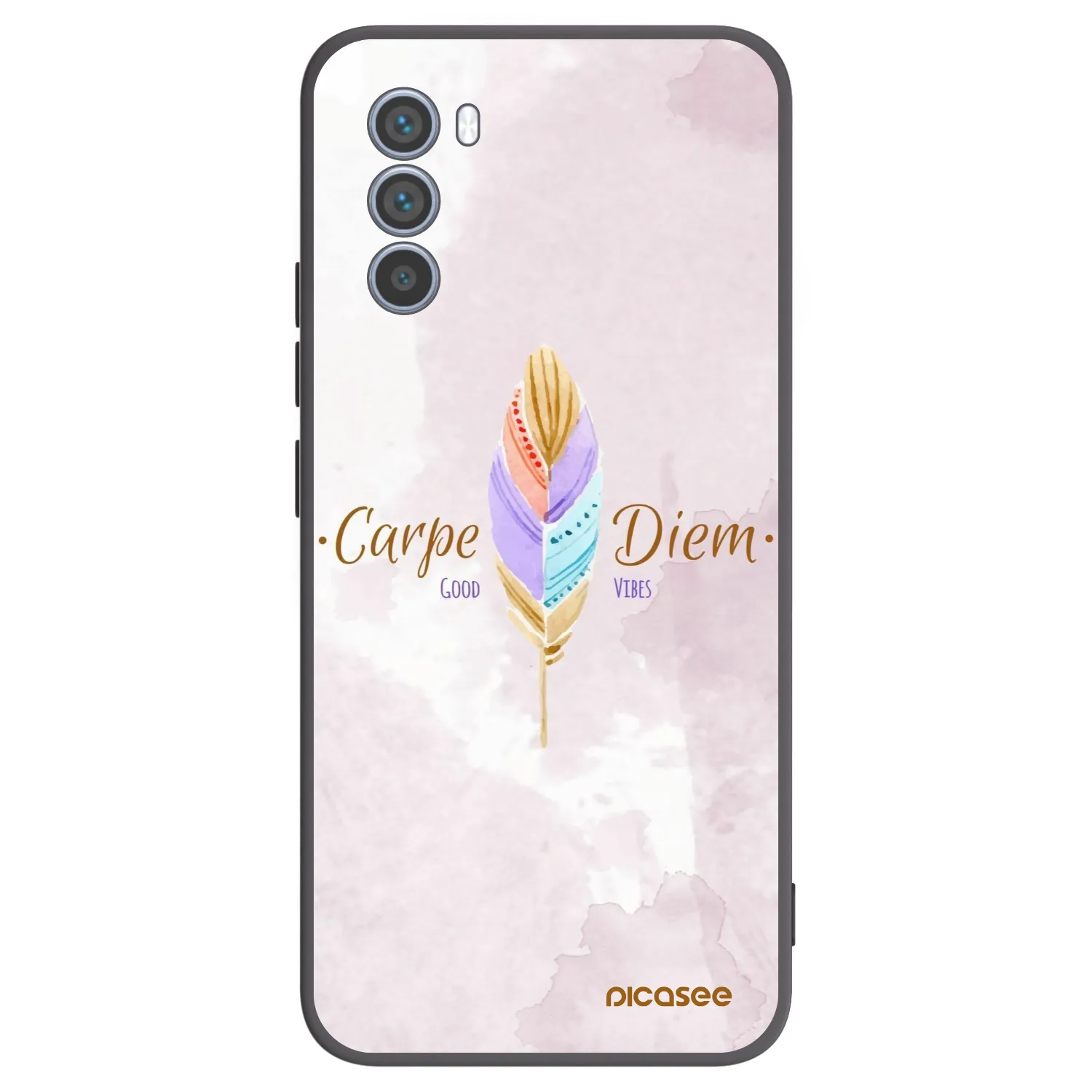 Picasee Motorola Moto G62 Hülle - Schwarzes Silikon - Genieße den Tag