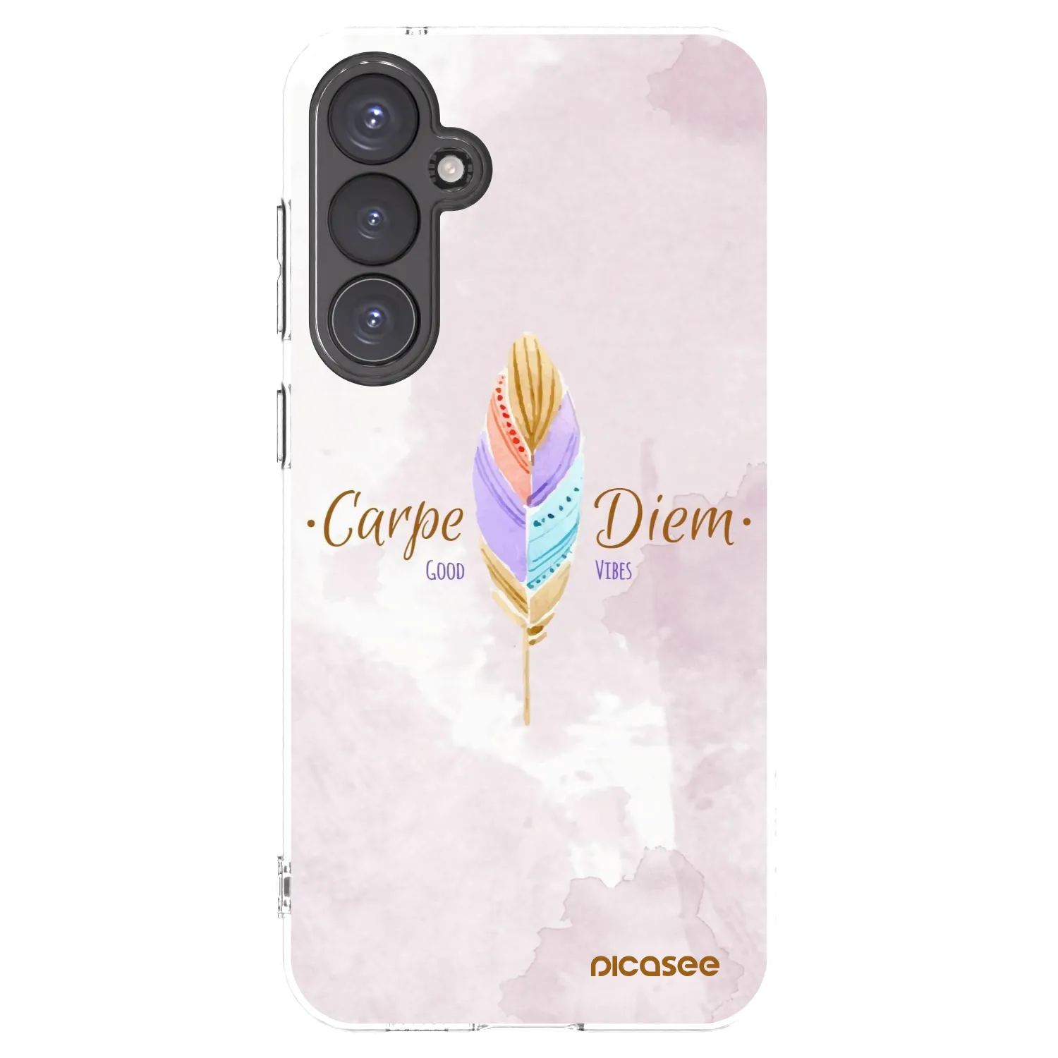 Picasee Samsung Galaxy S23 FE S711B Hülle - Transparentes Silikon - Genieße den Tag