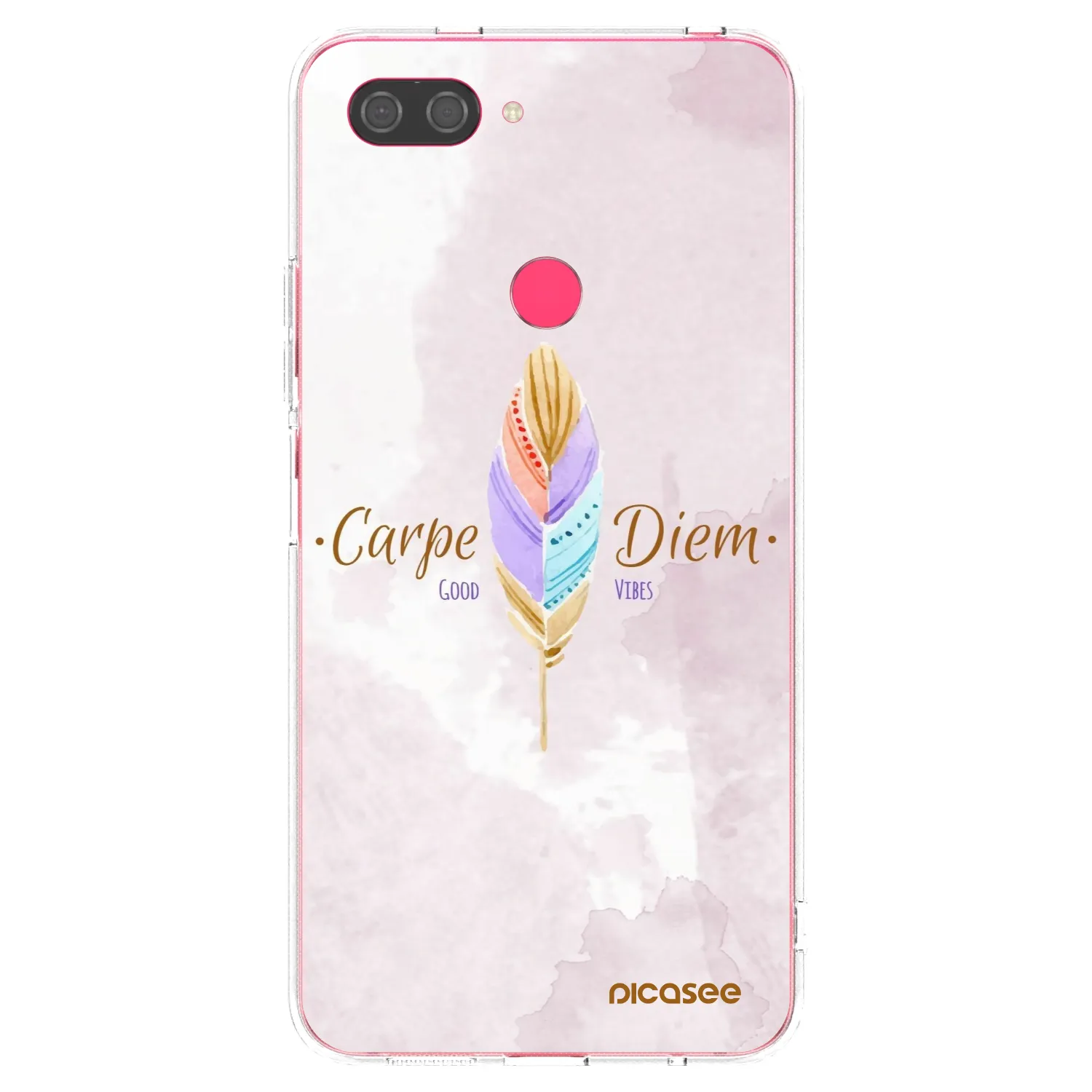 Picasee Xiaomi Mi 8 Lite Hülle - Transparentes Silikon - Genieße den Tag