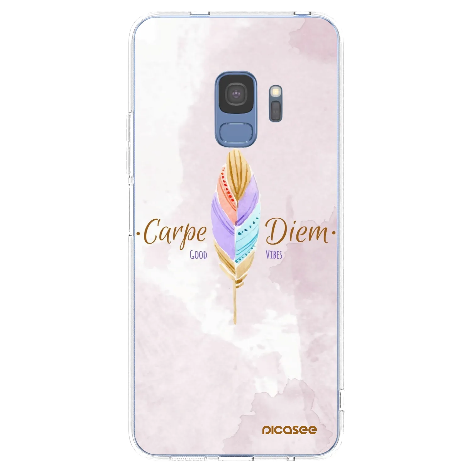 Picasee Samsung Galaxy S9 G960F Hülle - Transparentes Silikon - Genieße den Tag