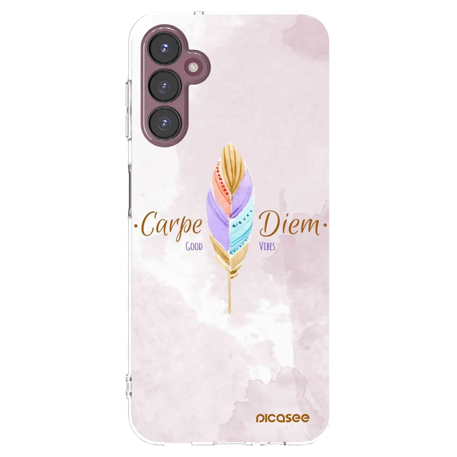 Picasee Samsung Galaxy A05s A057G Hülle - Transparentes Silikon - Genieße den Tag