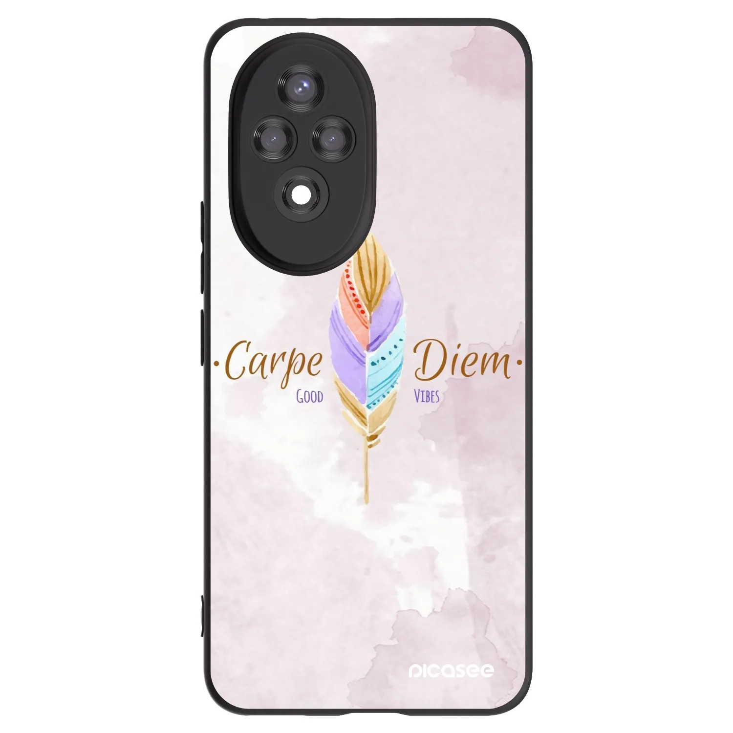 Picasee Honor 200 Pro 5G Hülle - Schwarzes Silikon - Genieße den Tag