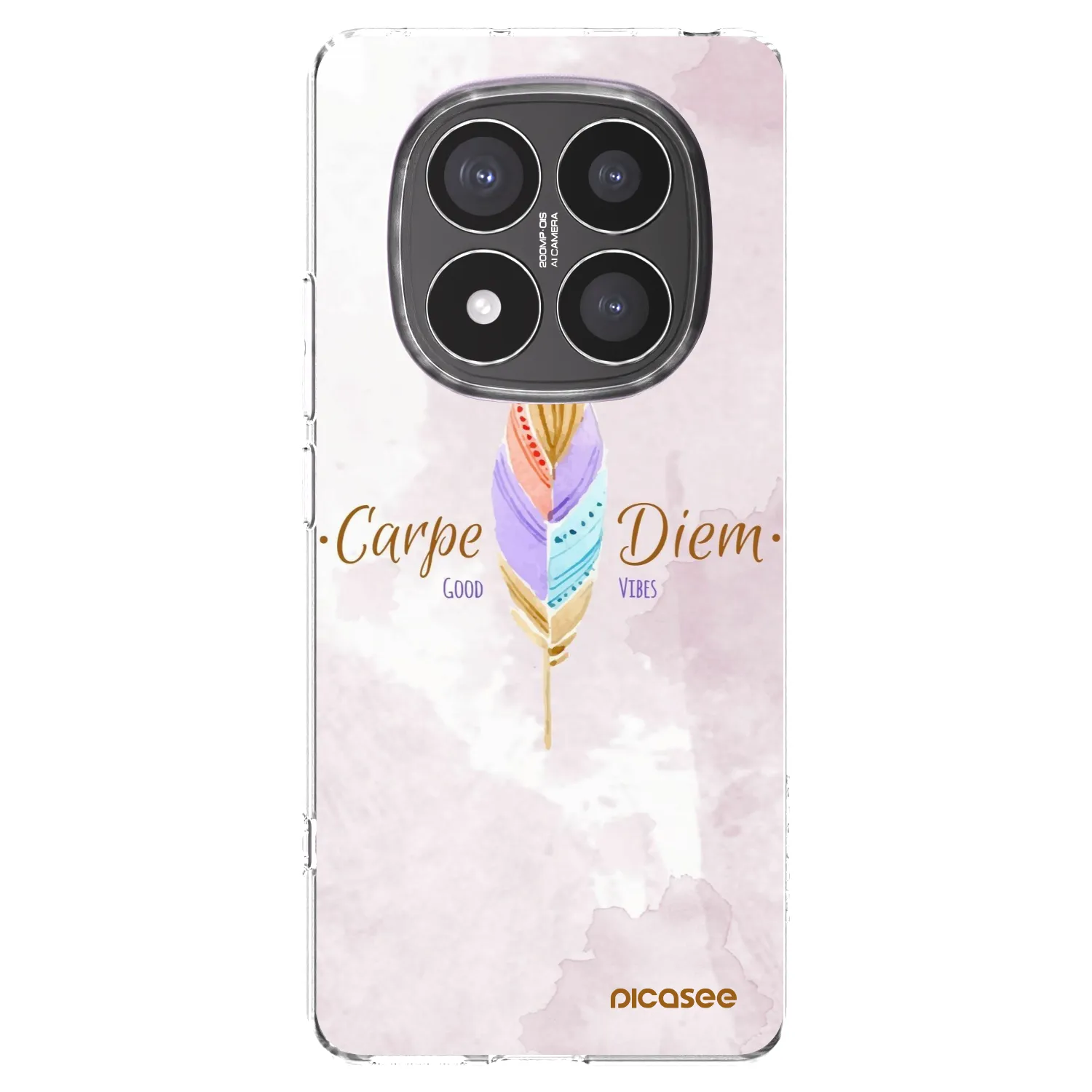 Picasee Xiaomi Redmi Note 14 Pro+ 5G Hülle - Transparentes Silikon - Genieße den Tag