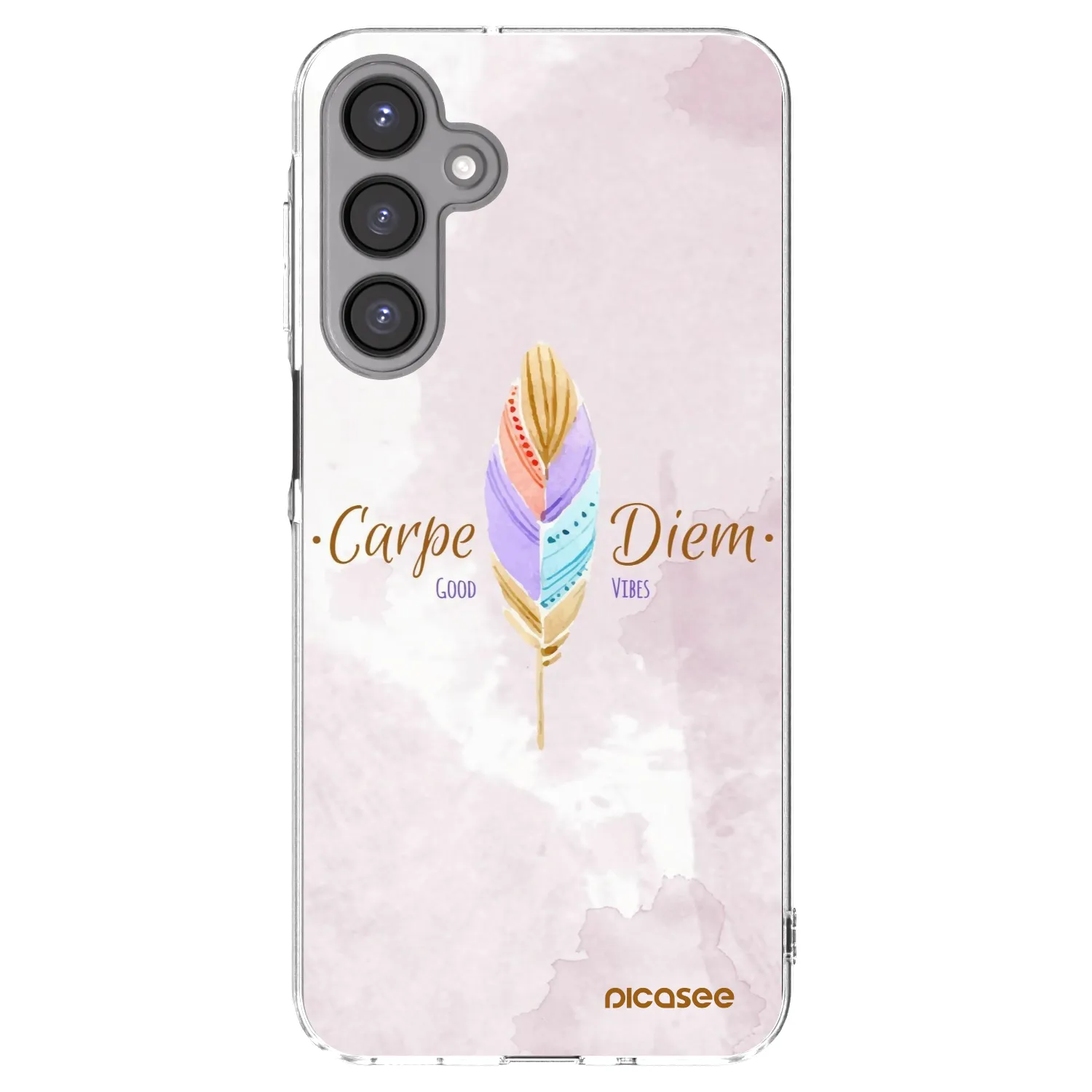 Picasee Samsung Galaxy A16 5G Hülle - Transparentes Silikon - Genieße den Tag