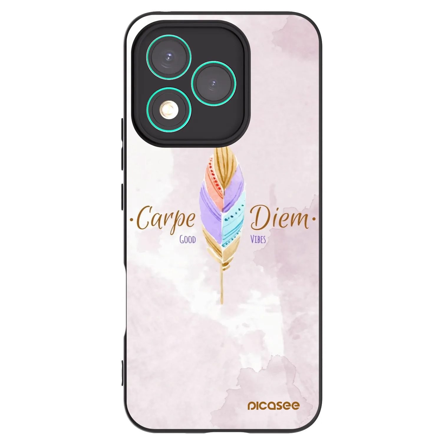 Picasee Honor 400 Lite 5G Hülle - Schwarzes Silikon - Genieße den Tag