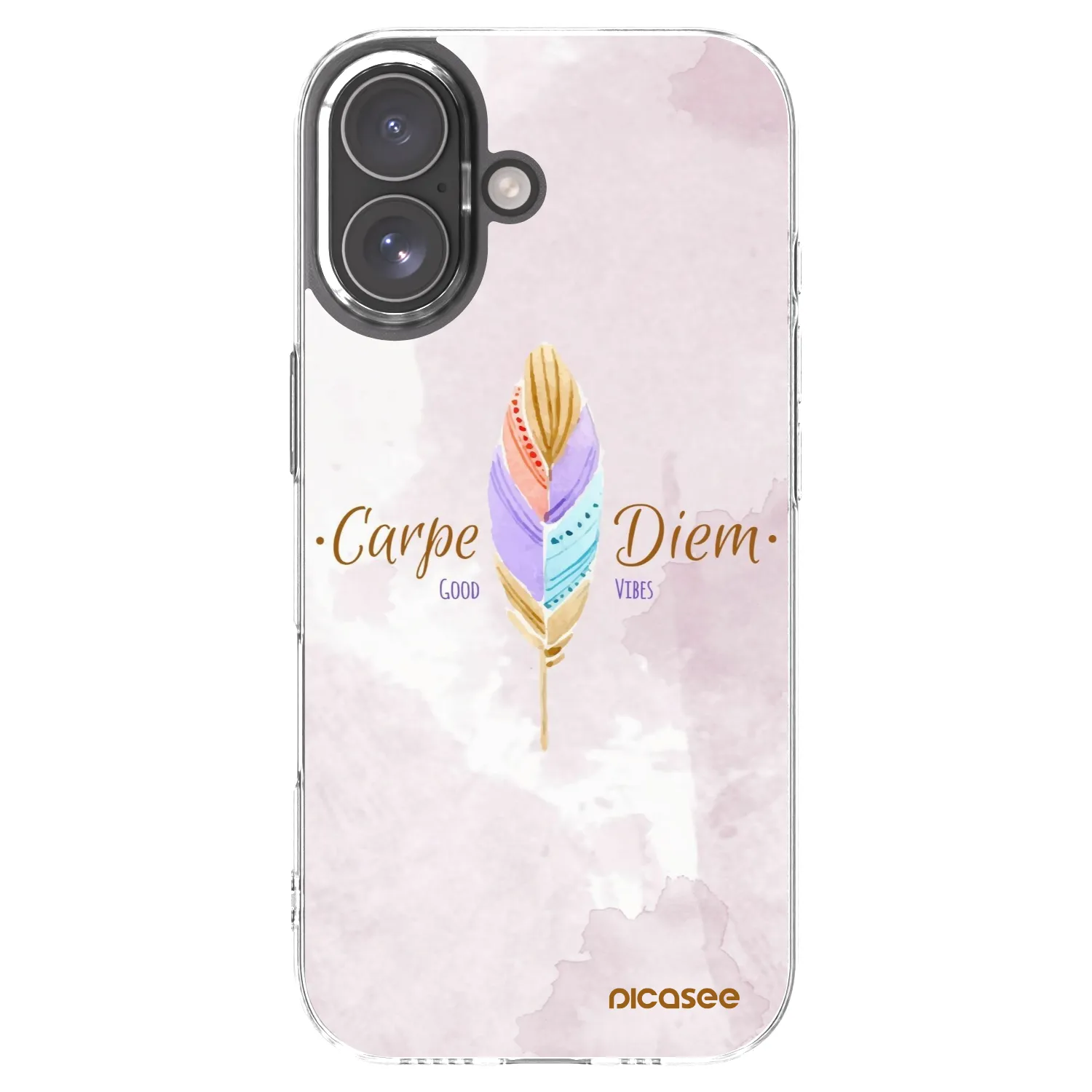 Picasee Apple iPhone 17 Hülle - Transparentes Silikon - Genieße den Tag