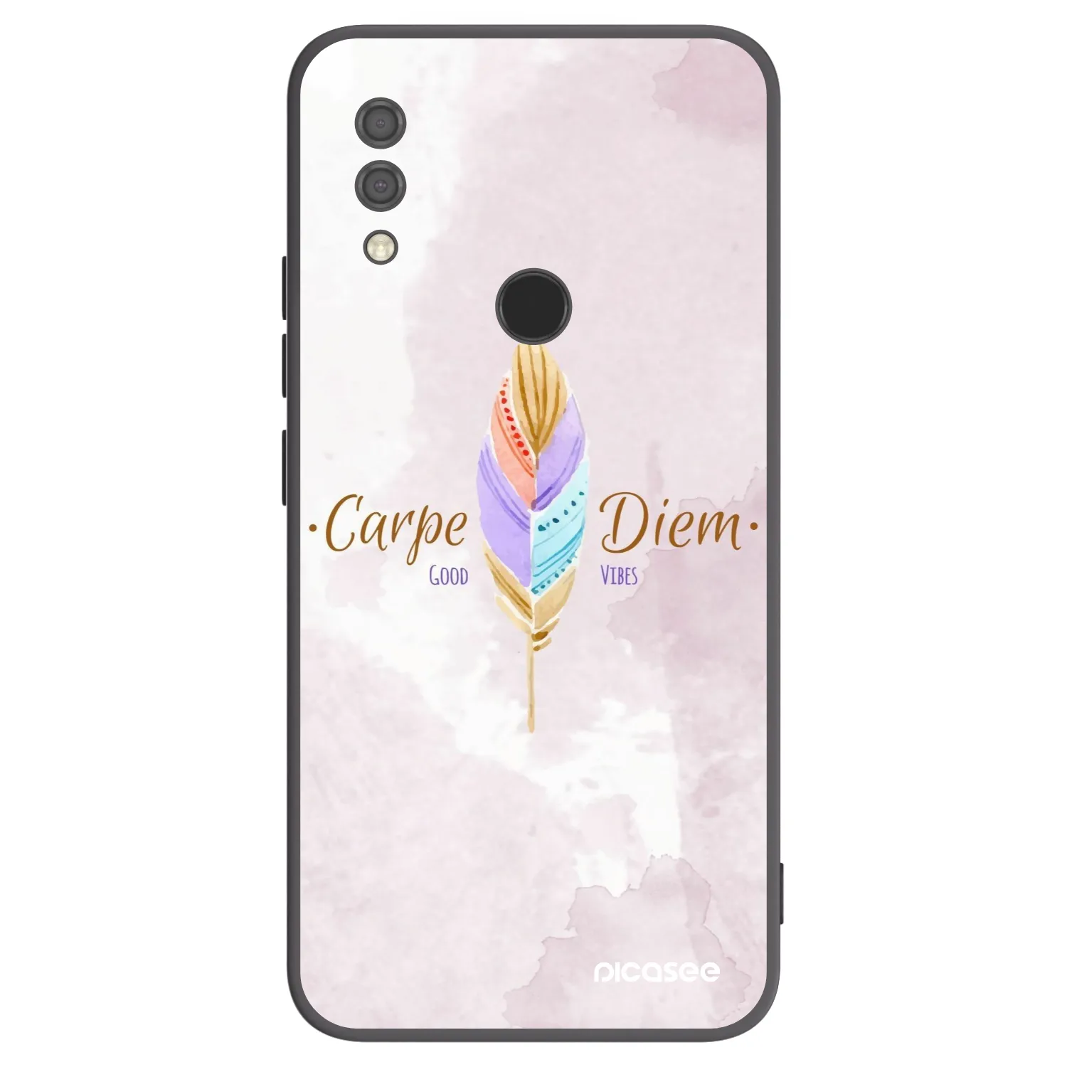 Picasee Xiaomi Redmi 7 Hülle - Schwarzes Silikon - Genieße den Tag