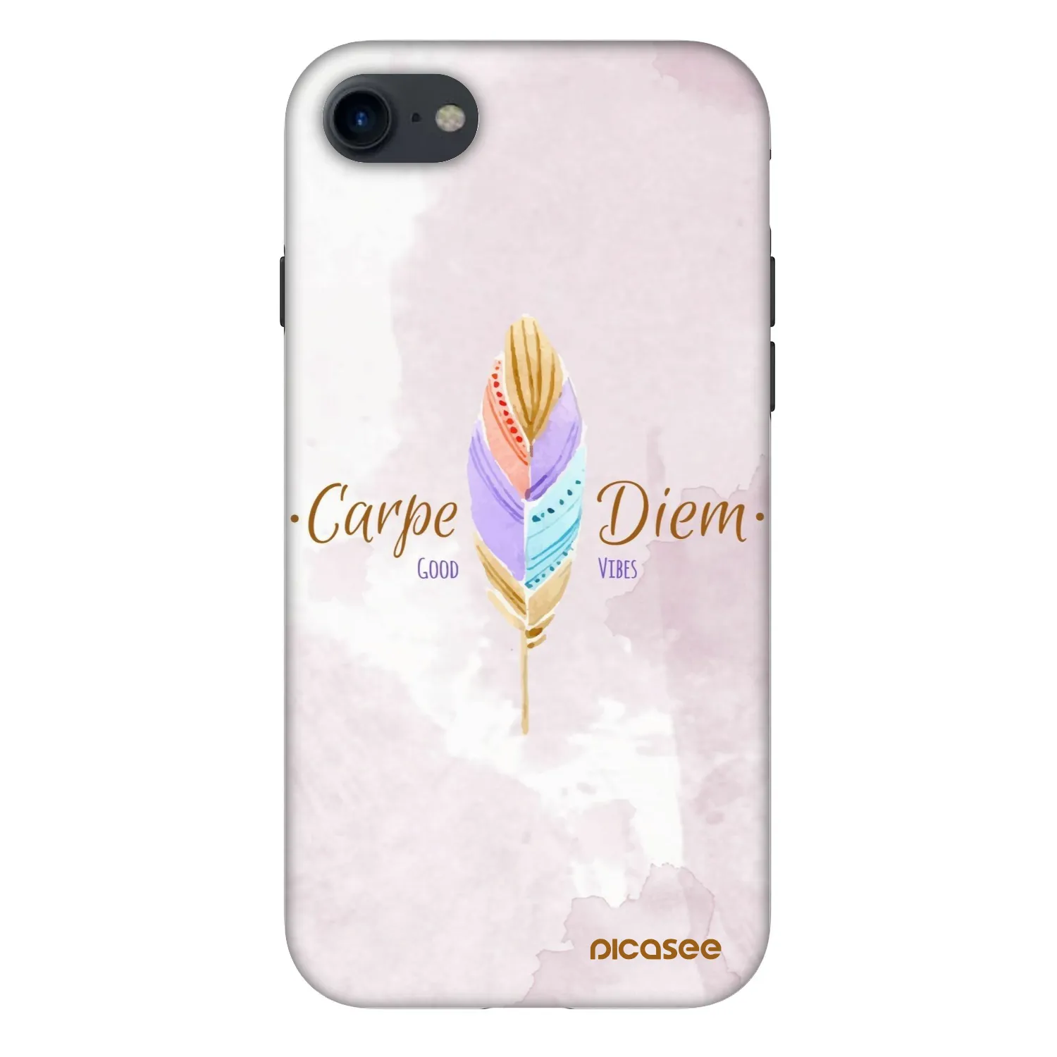 Picasee Fashion Case für Apple iPhone SE 2020 - Genieße den Tag