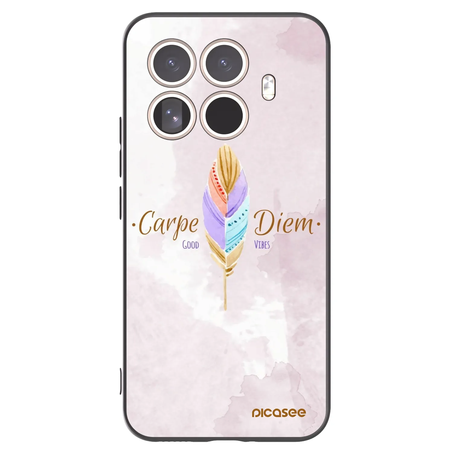 Picasee Xiaomi 15T Pro Hülle - Schwarzes Silikon - Genieße den Tag