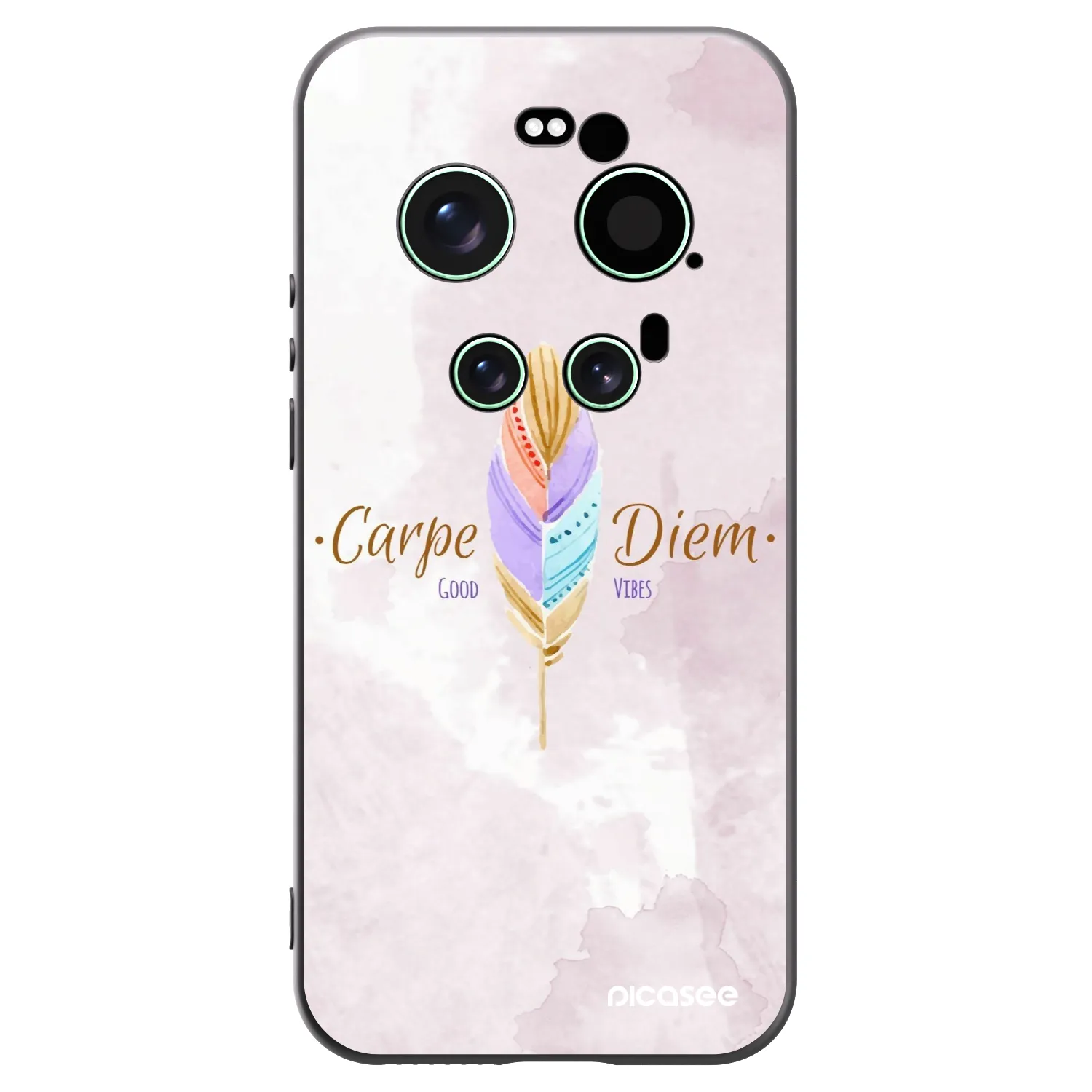 Picasee Xiaomi 17 Ultra Hülle - Schwarzes Silikon - Genieße den Tag