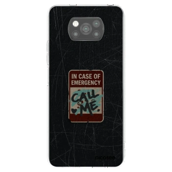 Picasee Xiaomi Poco X3 Hülle - Schwarzes Silikon - EMERGENCY
