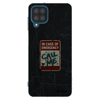 Picasee Samsung Galaxy A12 A125F Hülle - Transparentes Silikon - EMERGENCY