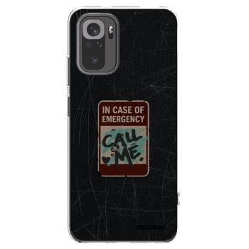 Picasee Xiaomi Redmi Note 10 Hülle - Transparentes Silikon - EMERGENCY