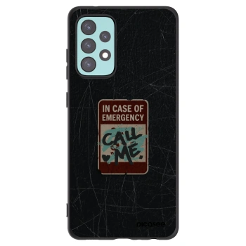 Picasee Samsung Galaxy A72 A725F Hülle - Schwarzes Silikon - EMERGENCY