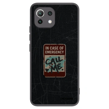 Picasee Xiaomi Mi 11 Lite Hülle - Schwarzes Silikon - EMERGENCY