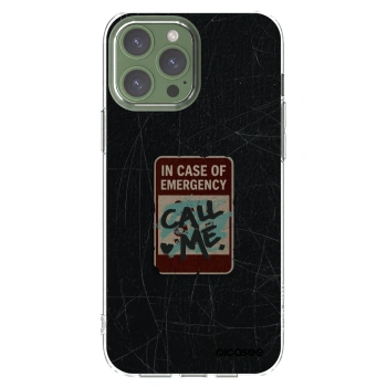Picasee Apple iPhone 13 Pro Max Hülle - Transparentes Silikon - EMERGENCY