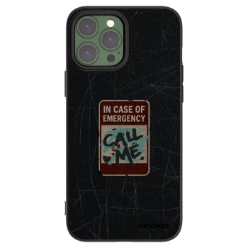 Picasee Apple iPhone 13 Pro Max Hülle - Schwarzes Silikon - EMERGENCY