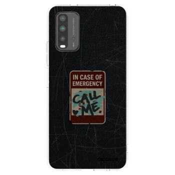 Picasee Xiaomi Redmi 9T Hülle - Schwarzes Silikon - EMERGENCY