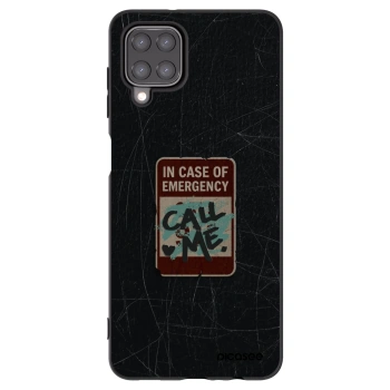 Picasee Samsung Galaxy M12 M127F Hülle - Schwarzes Silikon - EMERGENCY