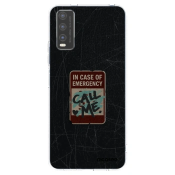 Picasee Vivo Y20s Hülle - Transparentes Silikon - EMERGENCY