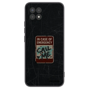 Picasee Realme 8i Hülle - Schwarzes Silikon - EMERGENCY